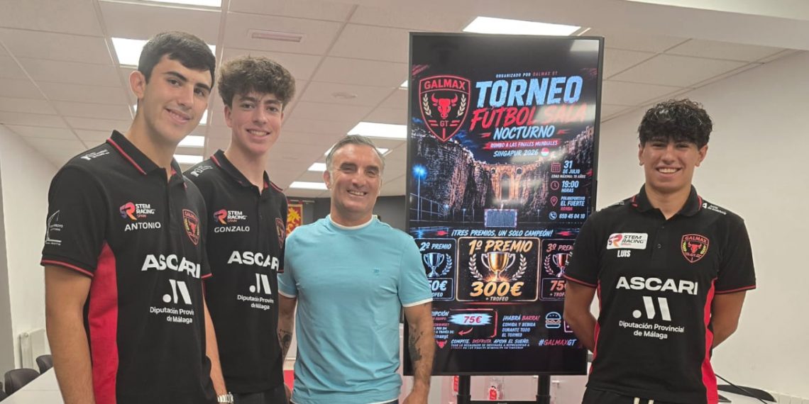 El Ayuntamiento de Ronda respalda el torneo de fútbol sala organizado por Galmax GT para recaudar fondos con destino al Mundial de Singapur