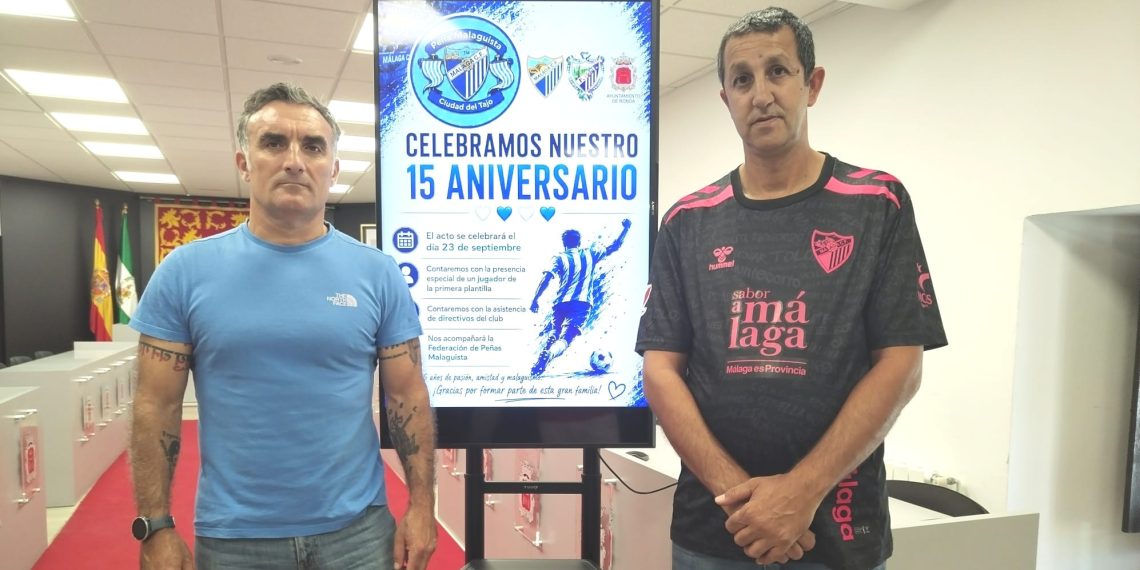 Ronda acogerá el 23 de septiembre un encuentro malaguista con motivo del 15º aniversario de la Peña Ciudad del Tajo