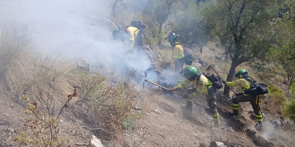 La Junta da por estabilizado el incendio forestal de Igualeja y levanta las medidas de protección a la población