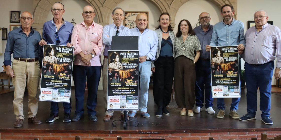 La Peña flamenca de Ronda presenta la XI edición del Concurso de Cante Flamenco y el II Certamen de guitarra, ‘Paca Aguilera’