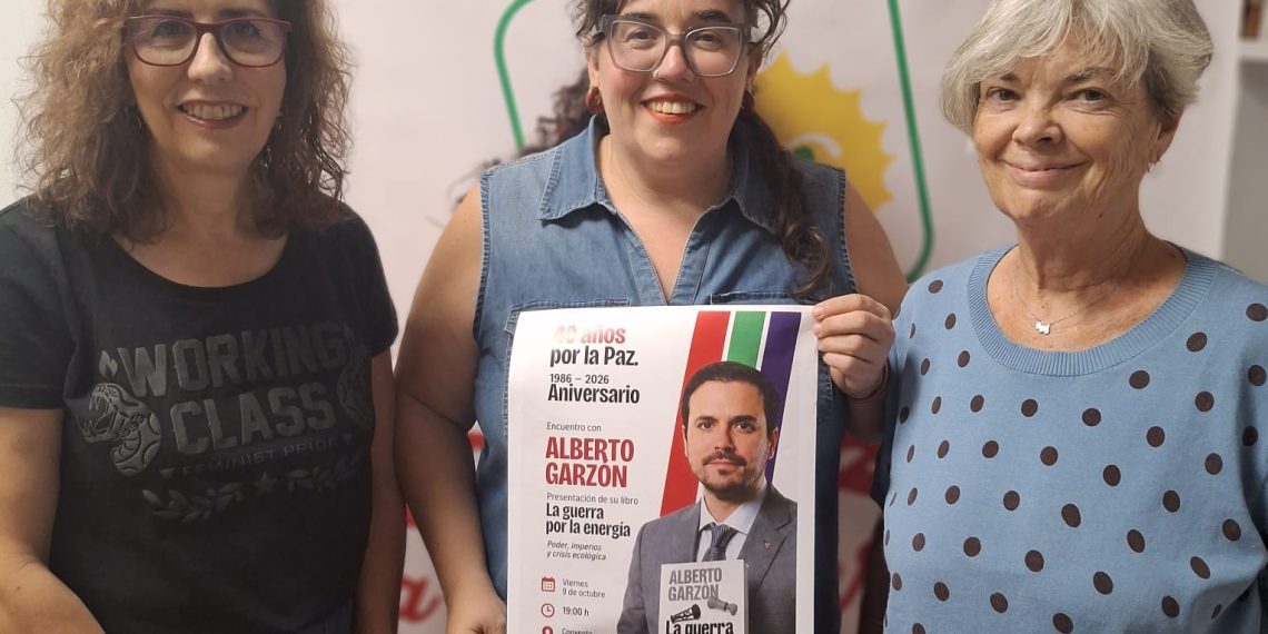 IU Ronda conmemora sus 40 años con la presentación del libro La guerra por la energía, de Alberto Garzón